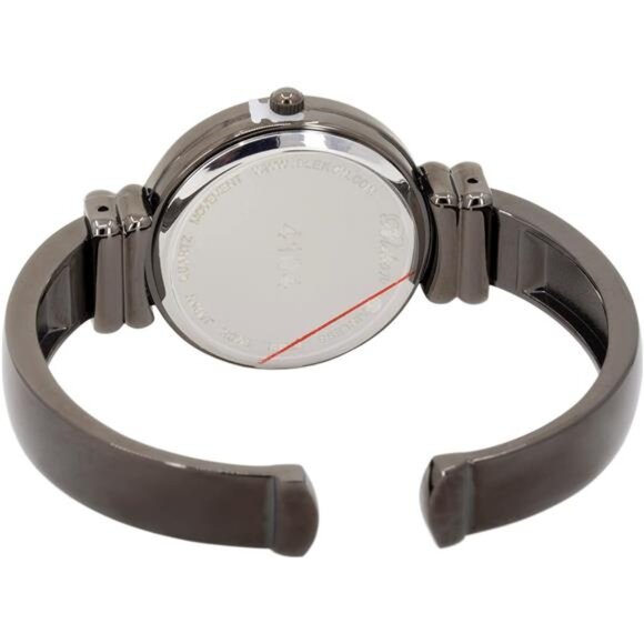 Original Mother of Pearl Cuff Bracelet Watch for Women Gunmetal - Picture 5 of 7